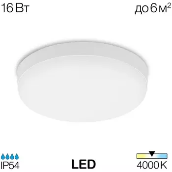 Потолочный светодиодный светильник круглый влагозащищенный Citilux Люмен CL707011