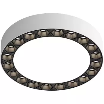 Потолочный светодиодный светильник круглый Denkirs Dual DK2840-WB