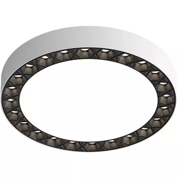 Потолочный светодиодный светильник круглый Denkirs Dual DK2841-WB