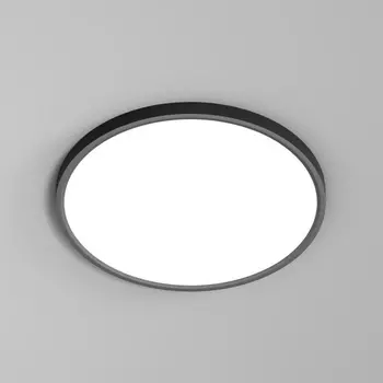 Потолочный светильник Denkirs Thin DK6522-BK 36W, 3000K/4000K/6500K, переключатель цветовой температуры на корпусе, черный