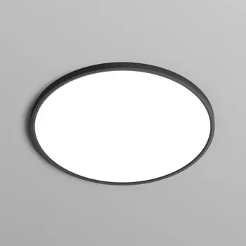 Потолочный светодиодный светильник круглый IP40 Denkirs Thin DK6524-BK