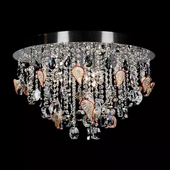 Хрустальный потолочный светильник (муранское стекло) Illuminati Emily MX102772-16A с подвесками