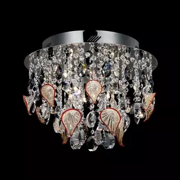 Хрустальный потолочный светильник (муранское стекло) Illuminati Emily MX102772-9A с подвесками