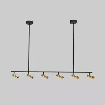 Потолочный светильник Eurosvet Barre 20252/6 LED черный/латунь