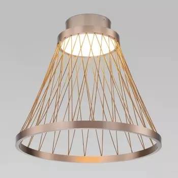 Потолочный светильник круглый Eurosvet Cesta 40018/1 LED коричневый