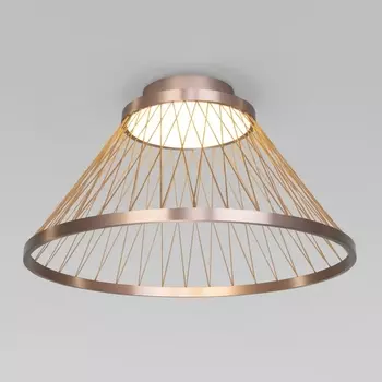 Потолочный светильник круглый Eurosvet Cesta 40019/1 LED коричневый