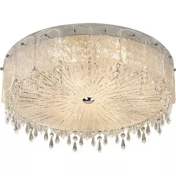 Потолочный светильник круглый хрустальный Newport 8300 8300/500 PL chrome