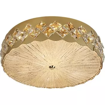 Потолочный светильник круглый хрустальный Newport 8300 8300/480 PL gold