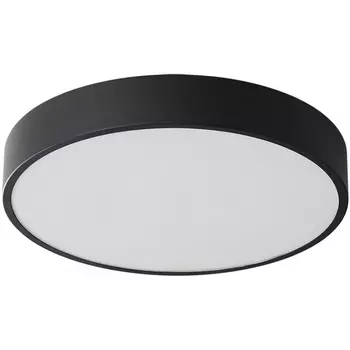 Потолочный светильник круглый Sonex Quasar 7756/36L металл/акрил/черный LED 30Вт+6Вт(подсветка) 3000K D400