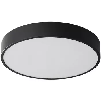 Потолочный светильник круглый Sonex Quasar 7758/36L металл/акрил/черный LED 30Вт+6Вт(подсветка) 4000K D400