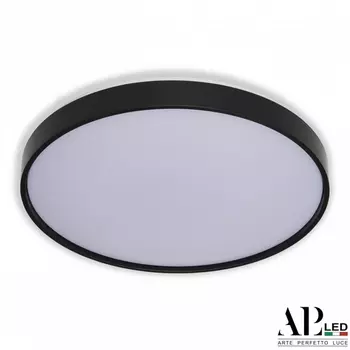 Потолочный светильник круглый светодиодный APL LED Toscana 3315.XM302-1-374/24W/4K Black TD