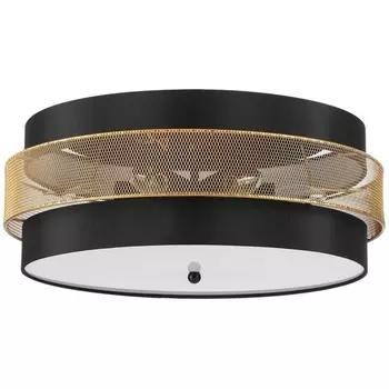 Потолочный светильник Lumion Animaisa 8003/6C черный/черный, золотой металл/металл, текстиль Е27 6*60W 220V