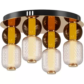 Потолочный светодиодный светильник Maytoni Drop MOD273CL-L60G3K шарики