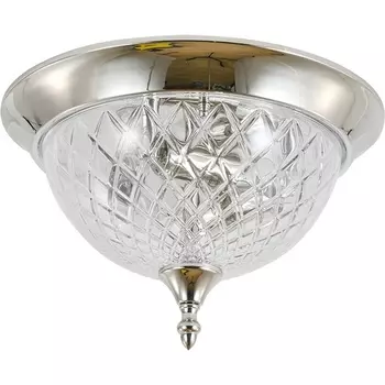 Потолочный светильник круглый Newport 6400 6403/PL nickel new