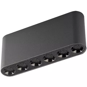 Потолочный линейный светильник Odeon Light Small 7092/15CL черный/металл/акрил LED 15W 3000K 220V