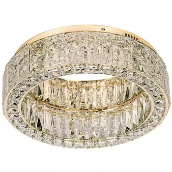 Потолочный светильник Odeon Light Version 5071/60CL золото/прозрачный/металл/хрусталь/стекло LED 60W 3700K