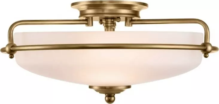 Потолочный светильник круглый Quoizel Griffin QZ-GRIFFIN-F-WS