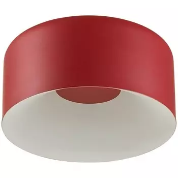 Потолочный светильник круглый Sonex Confy 7691/26L металл/акрил/белый/красный LED 26Вт 4000K D260 IP20