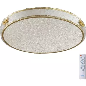 Потолочный светильник Sonex Felice 7722/120L металл/пластик/белый/золотой LED 120Вт 3000-6000K D720 IP20 пульт ДУ