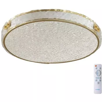 Потолочный светильник Sonex Felice 7722/65L металл/пластик/белый/золотой LED 65Вт 3000-6000K D470 IP20 пульт ДУ