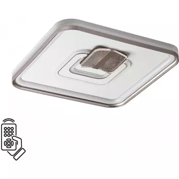 Потолочный светильник Sonex Gemini 7786/85L металл/белый/бронза LED 85Вт 3000-6500K 490х490 пульт ДУ