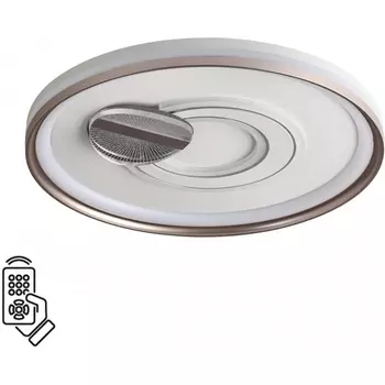 Потолочный светильник круглый Sonex Gemini 7787/85L металл/белый/бронза LED 85Вт 3000-6500K D495 пульт ДУ