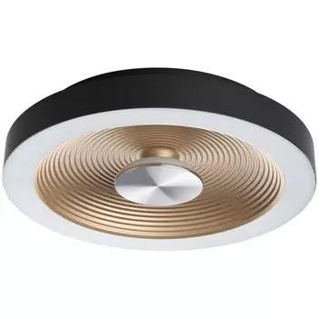 Потолочный светильник круглый Sonex Quantum 7753/18L пластик/белый/черный/золотой LED 18Вт 4000K D320 IP54