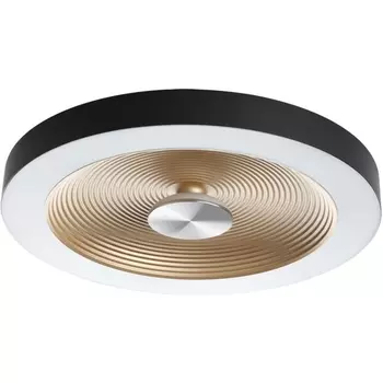 Потолочный светильник круглый Sonex Quantum 7753/25L пластик/белый/черный/золотой LED 25Вт 4000K D400 IP54