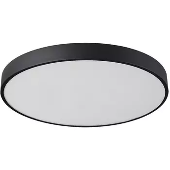 Потолочный светильник круглый Sonex Quasar 7758/70L металл/акрил/черный LED 60Вт+10Вт(подсветка) 4000K D600