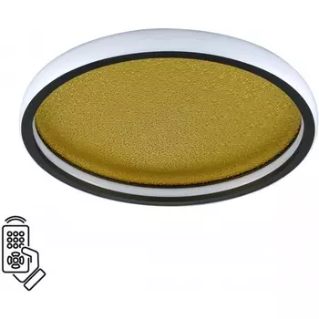 Потолочный светильник Sonex Shimmers 7736/60L металл/акрил/белый/золотой/черный LED 60Вт 3000-6000К D450 пульт ДУ