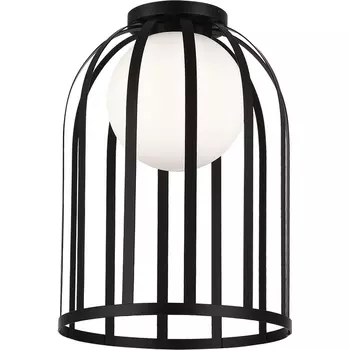 Потолочный светильник ST Luce Nordic SL6129.402.01 Черный/Белый E27 1*60W в форме шара