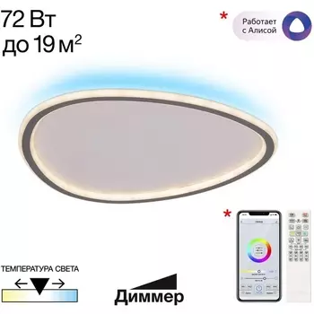 Потолочный светильник RGB светодиодный с пультом Citilux Тrio CL215B251E