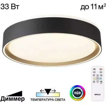Потолочный светильник круглый RGB светодиодный с пультом Citilux Boss CL751251G