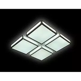 Потолочный светильник светодиодный с пультом Orbital Crystal Sand FS1888 WH/SD 144W 4200K D520*520 (Ambrella)