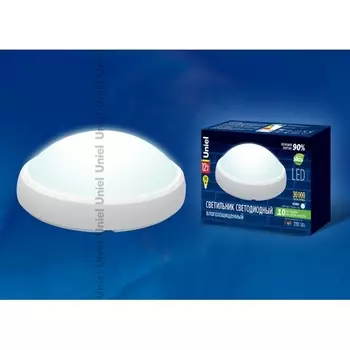 Потолочный светильник светодиодный ULW-O04-12W/NW IP65 Uniel WHITE
