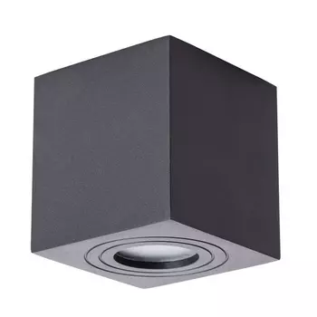 Потолочный светильник уличный IP44 Arte Lamp Galopin A1461PL-1BK форма куба
