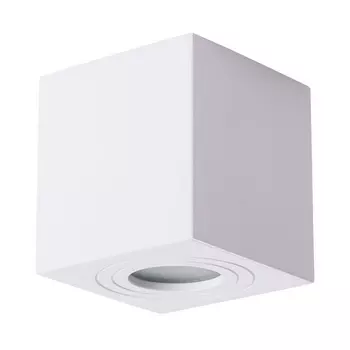 Потолочный светильник уличный IP44 Arte Lamp Galopin A1461PL-1WH форма куба