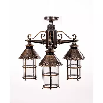 Потолочный светильник уличный IP44 Oasis Light CAIOR 1 81570A/3 Gb в фиде фонаря