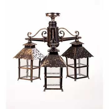 Потолочный светильник уличный IP44 Oasis Light CAIOR 2 81470A/3 Gb в фиде фонаря