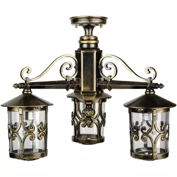 Потолочный светильник уличный IP44 Oasis Light FRANKFURT f15870A/3 Gb в фиде фонаря