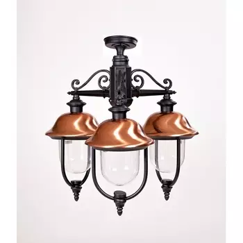 Потолочный светильник уличный IP44 Oasis Light MADRID-COOPER 84370cA/3 Bl в фиде фонаря