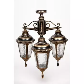 Потолочный светильник уличный IP44 Oasis Light MUNICH 2S 79750SA/3 Gb в фиде фонаря