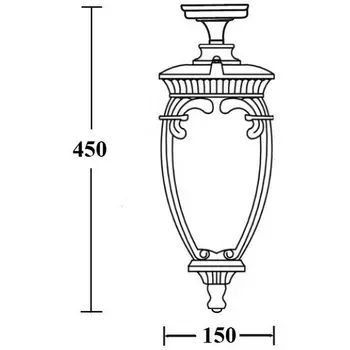 Потолочный светильник уличный Oasis Light VERONA 86205A Gb
