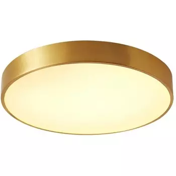 Потолочный светодиодный светильник круглый Belfast Devon 3395-5 BR MB Латунь / Камень