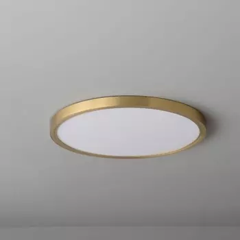 Потолочный светодиодный светильник круглый Belfast Glenmore 8088-4H BR Латунь / Акрил