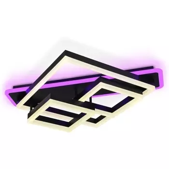 Потолочная светодиодная люстра (+ночной режим) RGB с пультом Ambrella Acrylica Disk FA8533 (Умный дом)
