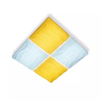 Потолочный светодиодный светильник с пультом FP2381 WH 128W D500*500 (Ambrella)