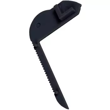 Правая боковая глухая заглушка для алюминиевого профиля DL18508 Black Donolux CAP 18508.1 Black