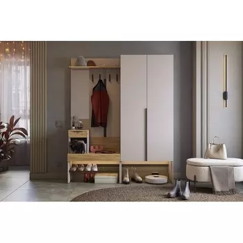 Прихожая "Баско К1" Mebelson (ЛДСП/Дуб золотой) арт.ПК01Баско.3369