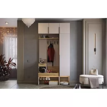 Прихожая "Баско К4" Mebelson (ЛДСП/Дуб золотой) арт.ПК04Баско.3369